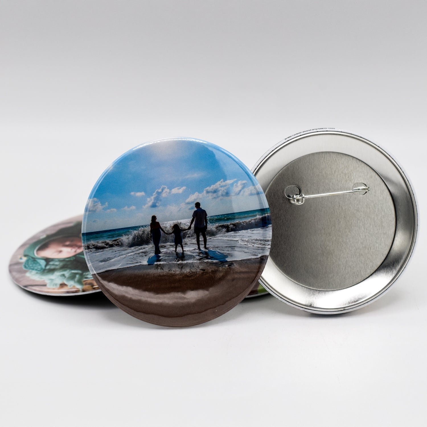 3" Round Button (Set of 4)