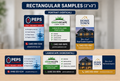 2"x3" Rectangular Pressed Marketing Magnet