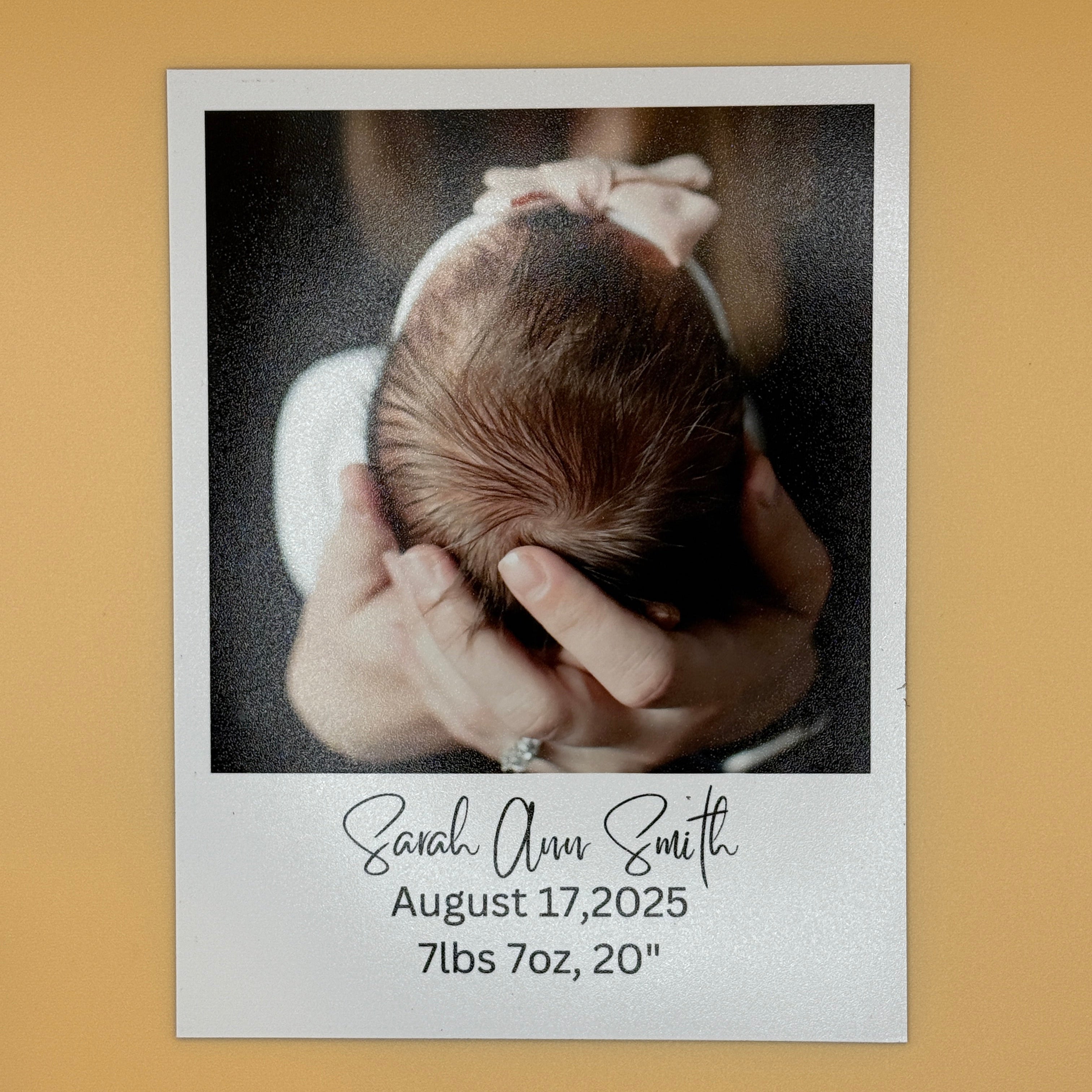 2.75" x 3.5" Instant Photo Style w/ Text & Envelope (Small)