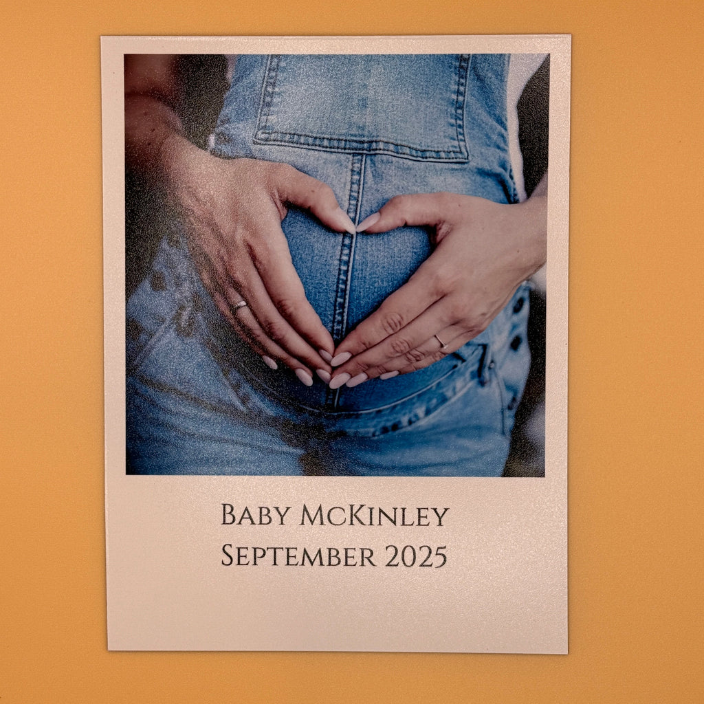 3.25" x 4" Instant Photo Style w/ Text & Envelope (Medium)