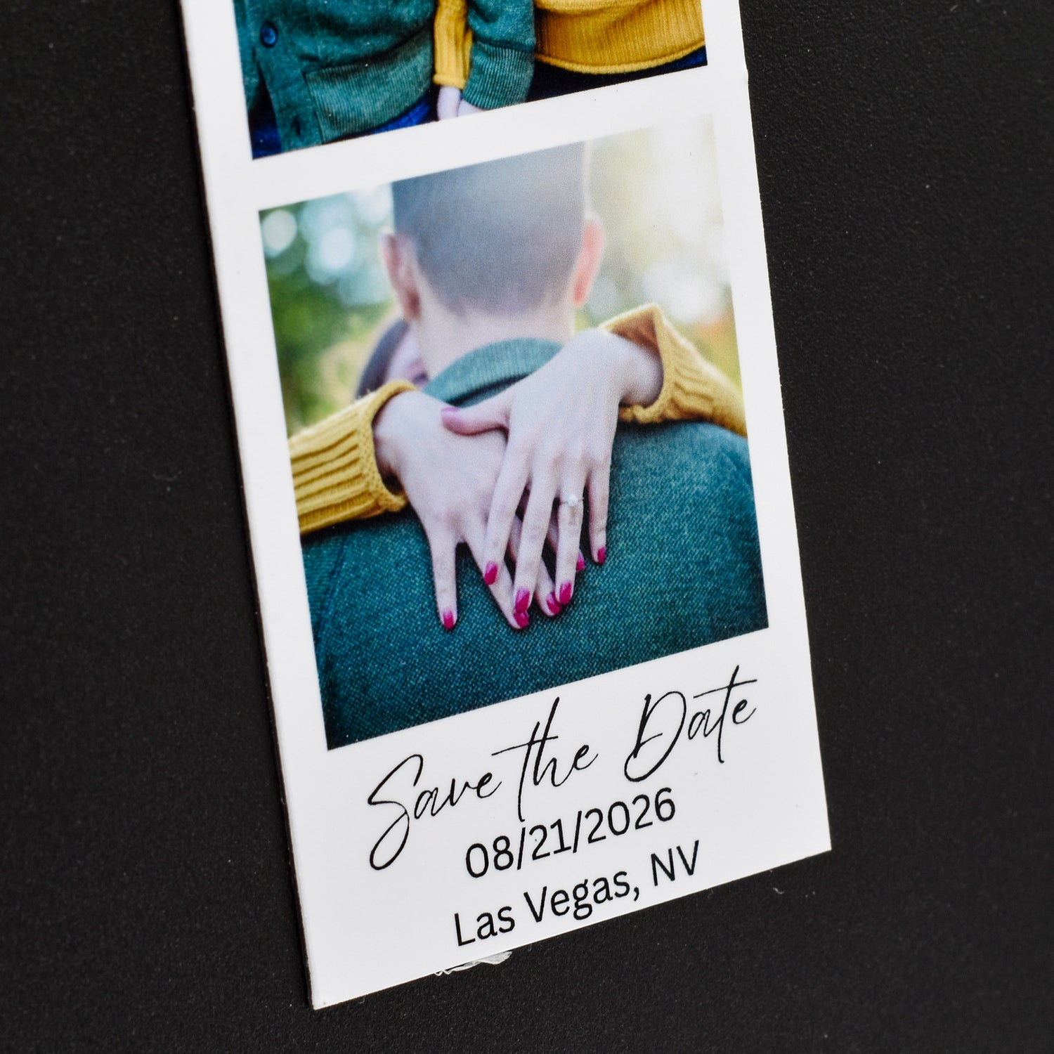 2" x 6" Photo Strip with Custom Text (No Envelope)