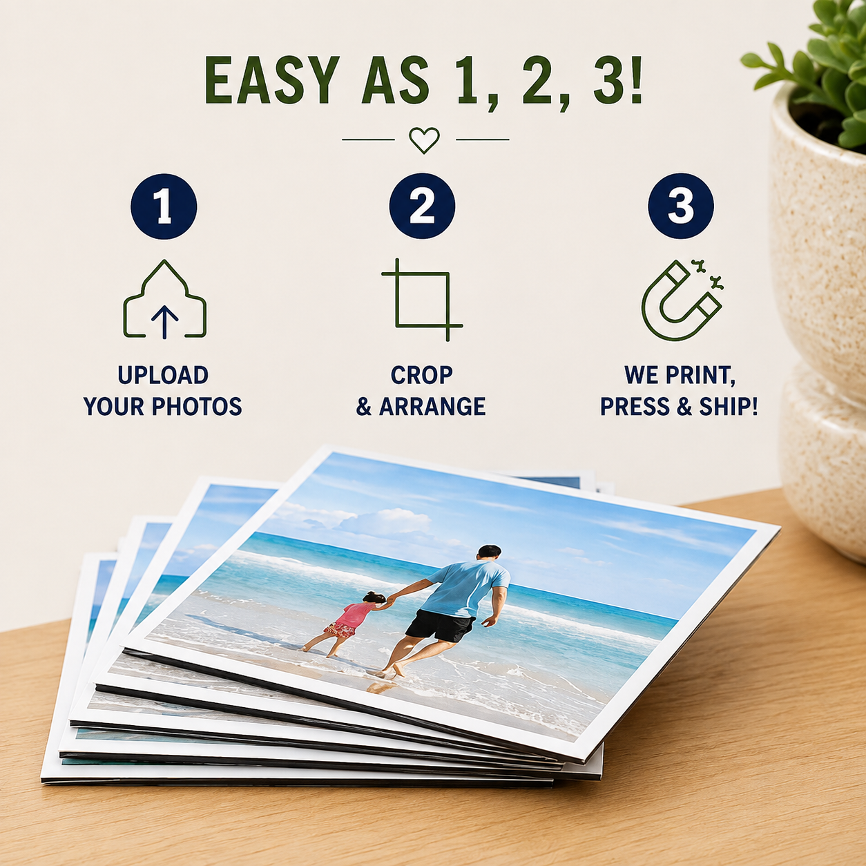 Custom Flat Photo Magnet Sets
