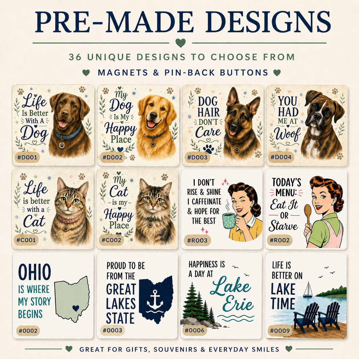 2"x2" Ready-To-Print Magnets