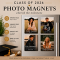 Personalized Graduation Photo Magnets | 2"×3" Rectangular | Class of 2026