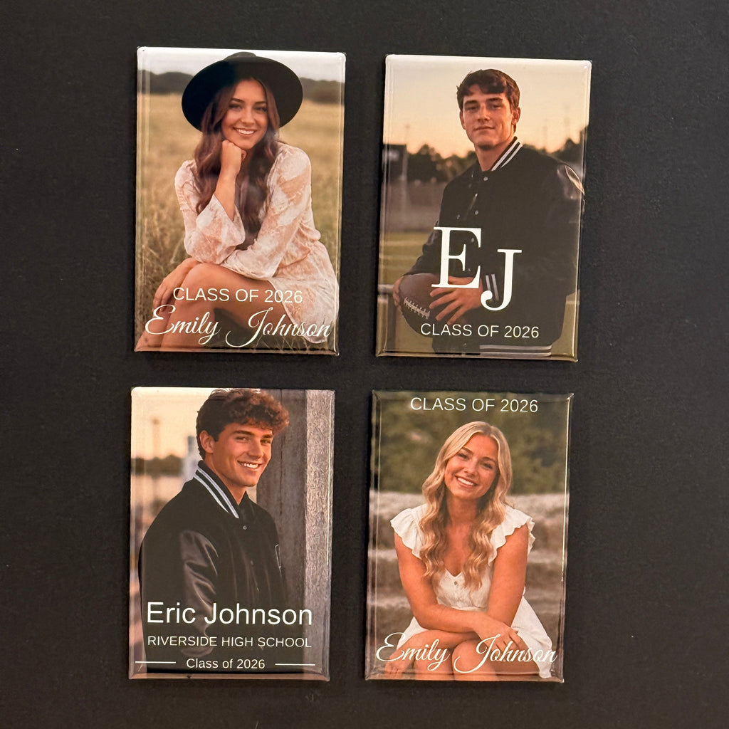 Personalized Graduation Photo Magnets | 2"×3" Rectangular | Class of 2026