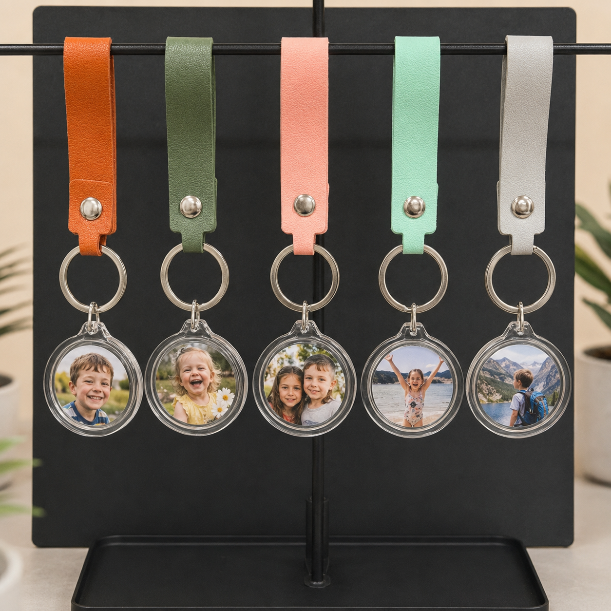 Double-Sided Custom Photo Keychain